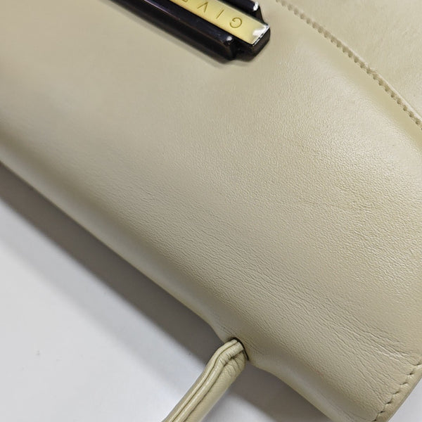 Calfskin Top Handle Bag Beige
