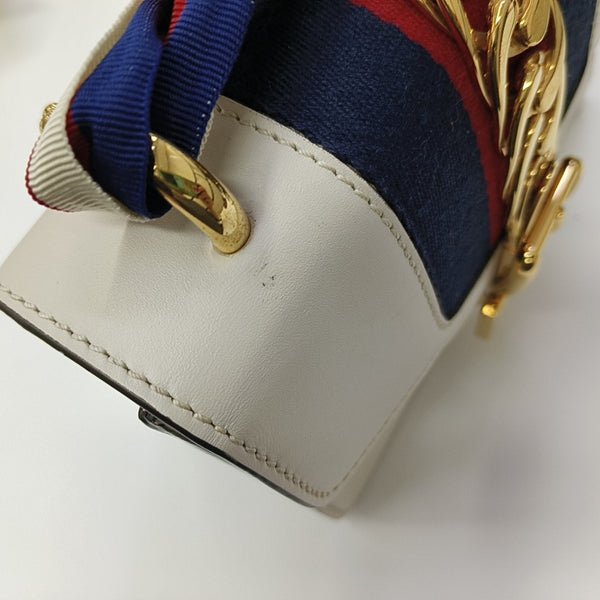 Sylvie Mini Calfskin White