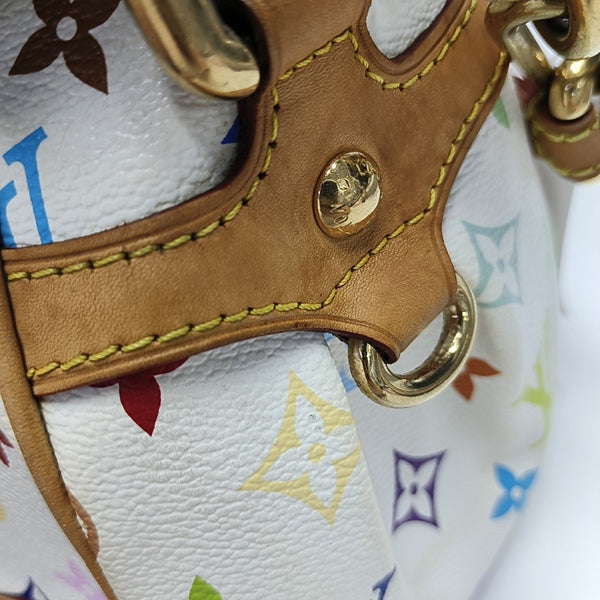 LV × TM BEVERLY MM Monogram Coated Canvas White