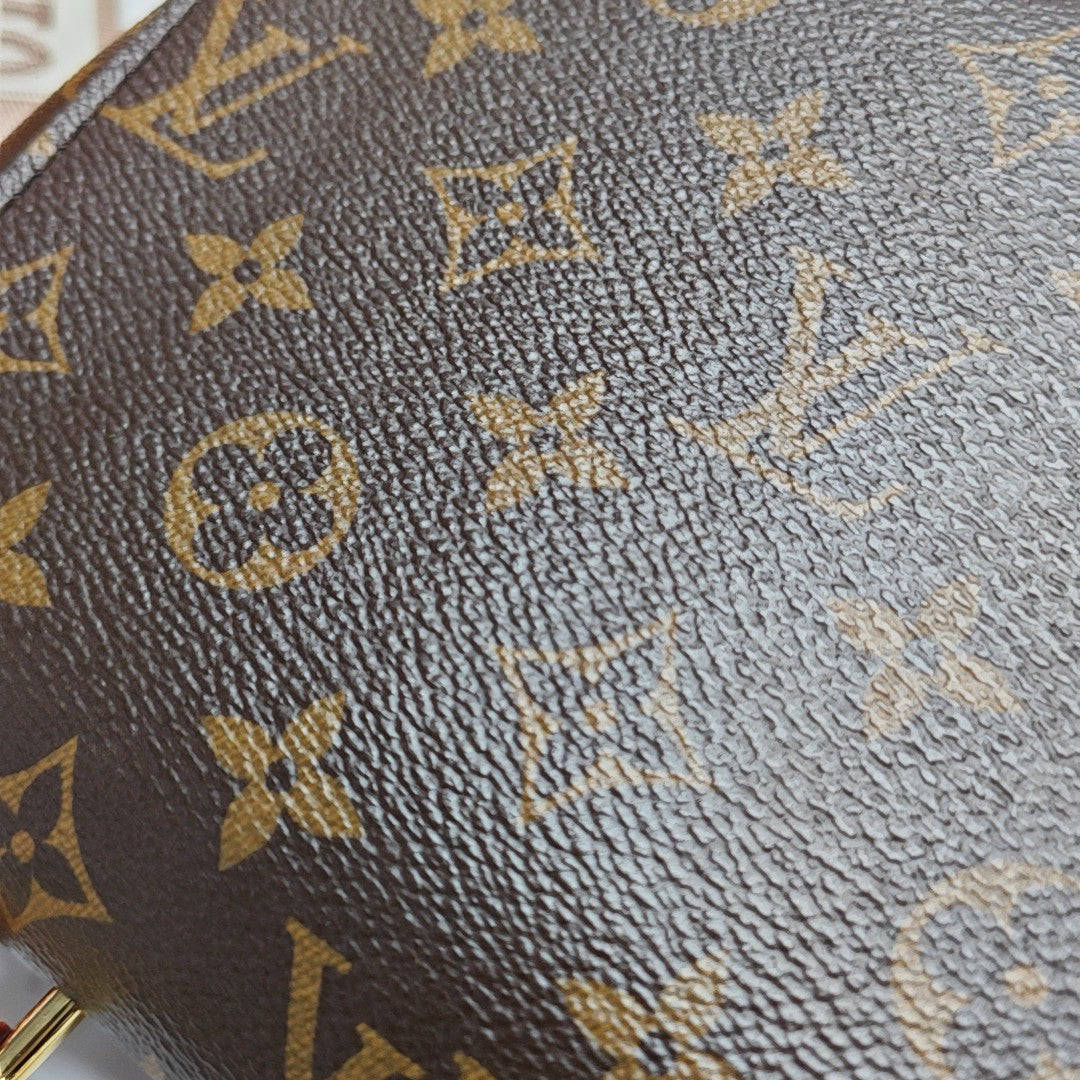 CLUNY PM Monogram Coated Canvas Brown