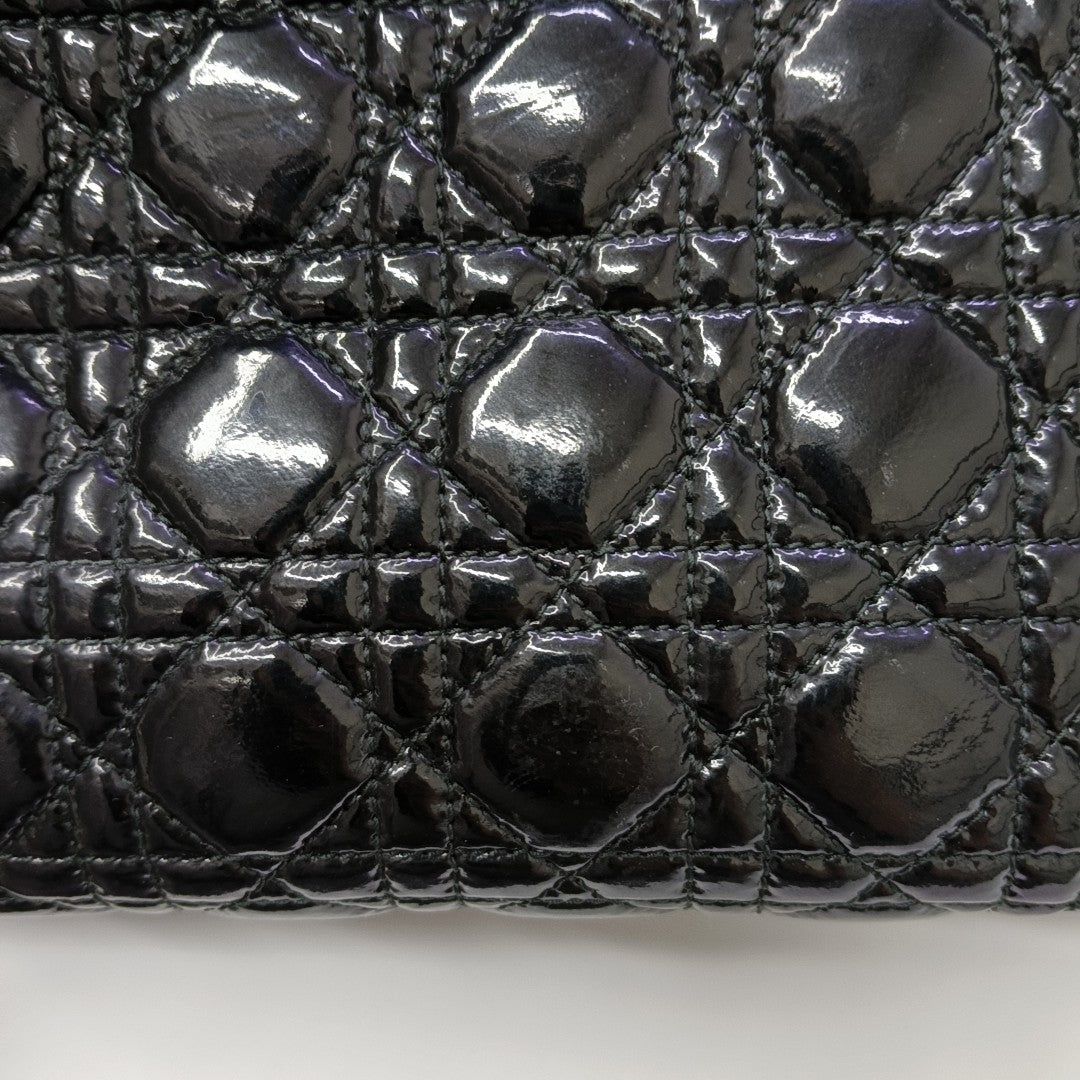Dior Soft Cannage Patent Leather Black