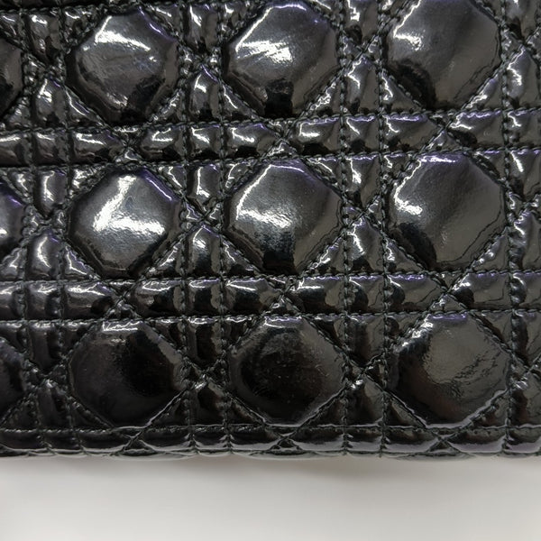 Dior Soft Cannage Patent Leather Black