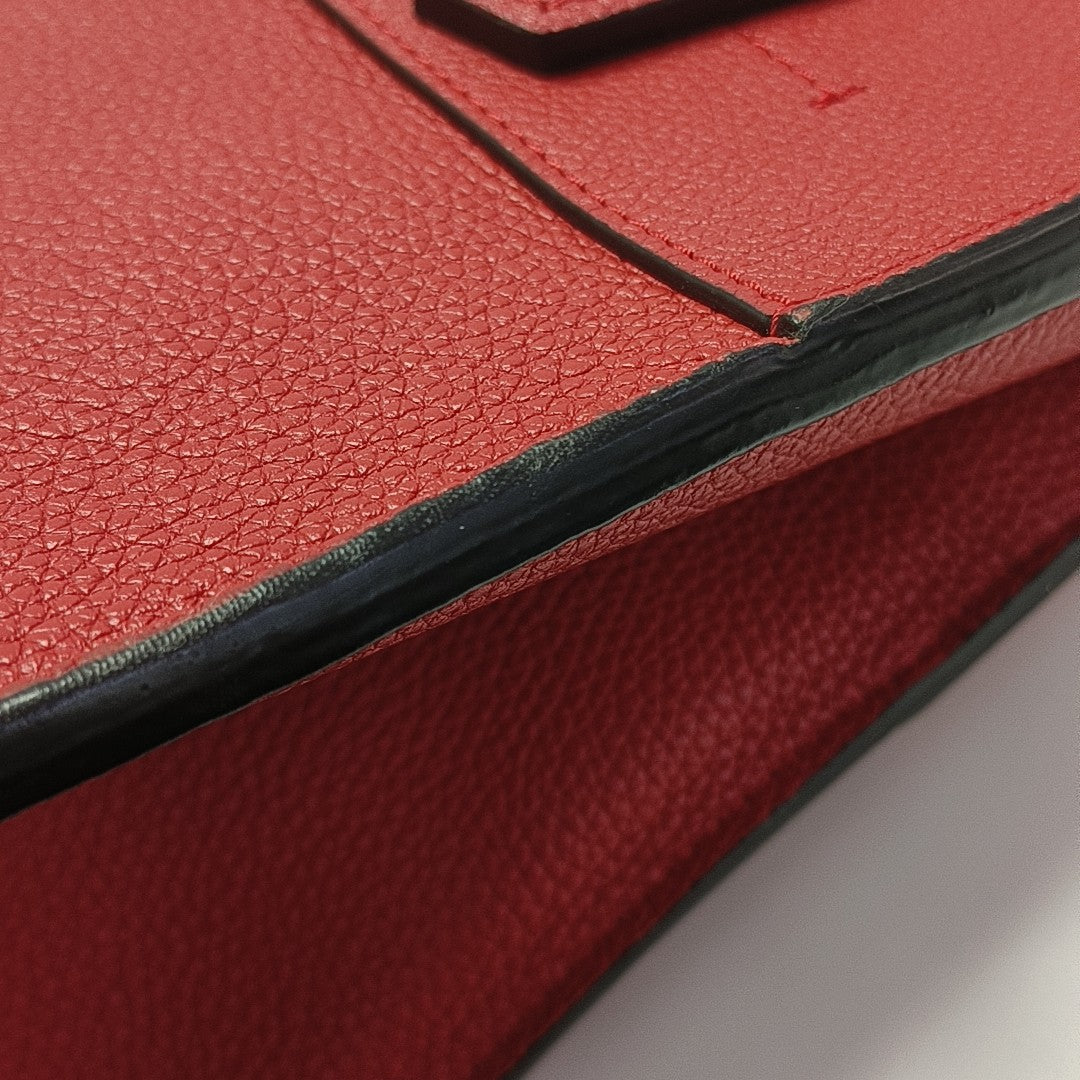 CITY STEAMER PM Calfskin Red