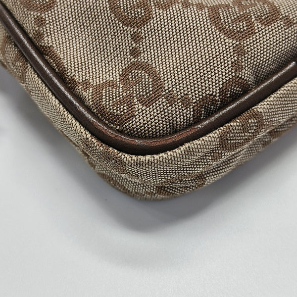 Monogram Canvas Clutch Beige