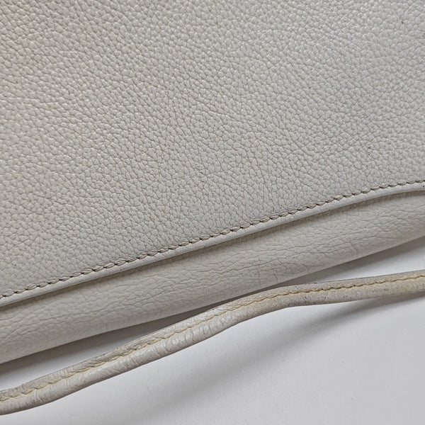 Calfskin Shoulder Bag White