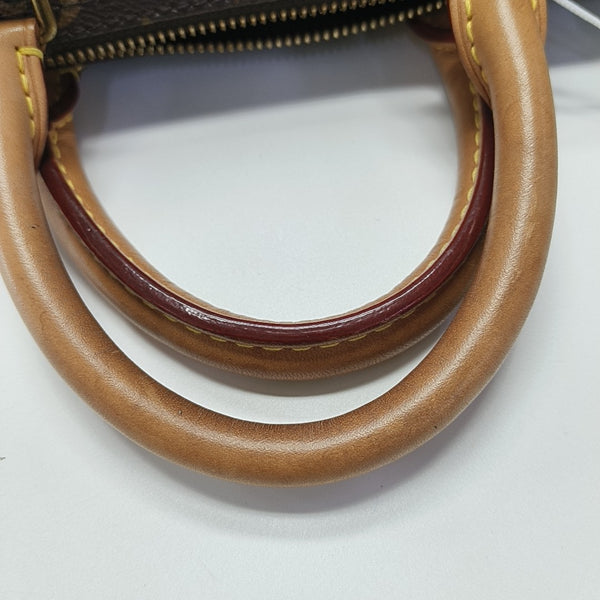SPEEDY 25 Monogram Coated Canvas Brown