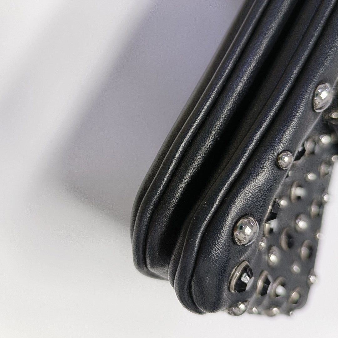 Calfskin Shoulder Bag Black