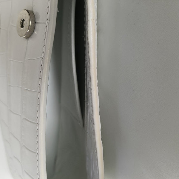 Calfskin Shoulder Bag White