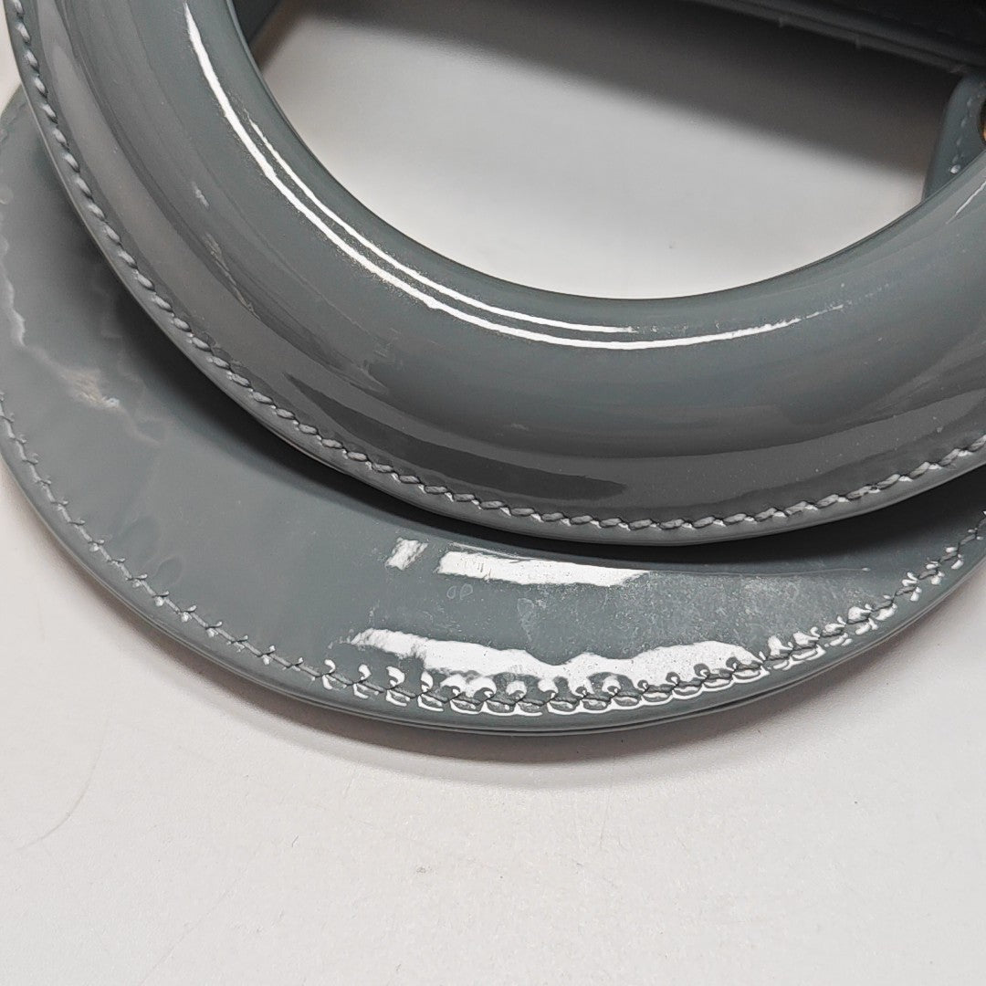 Lady Dior Small Cannage Patent Leather Gray