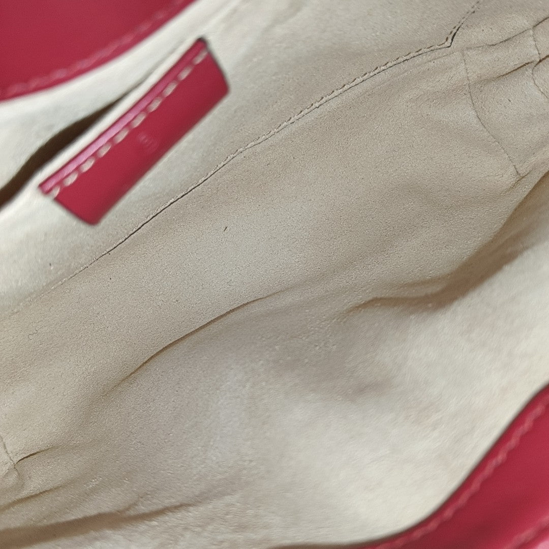GG Marmont Small Quilted Calfskin Red
