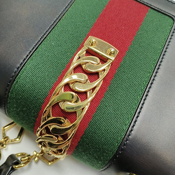 Sylvie Mini Calfskin Black