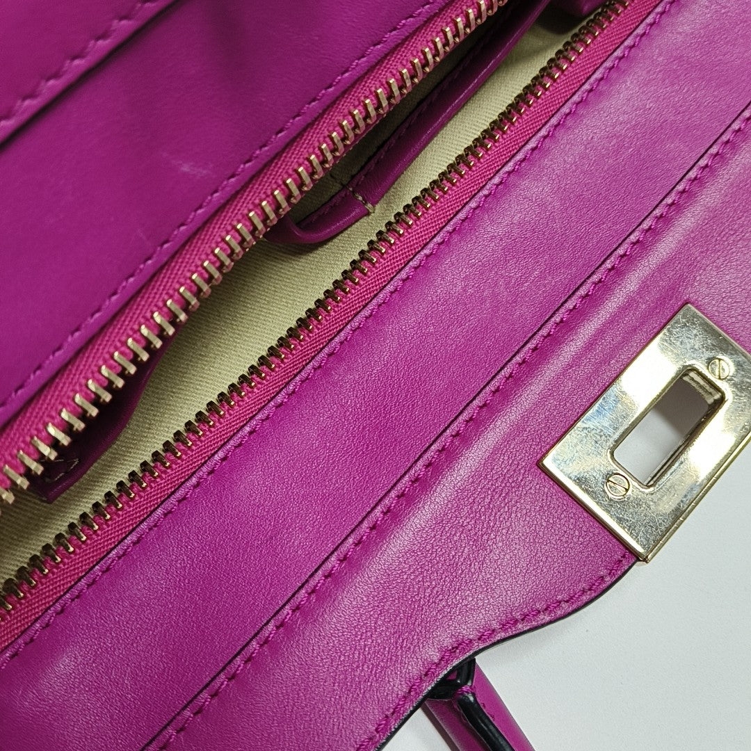 Rockstud Calfskin Red