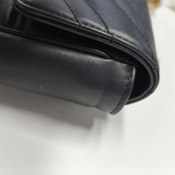 GG Marmont Small Quilted Calfskin Black