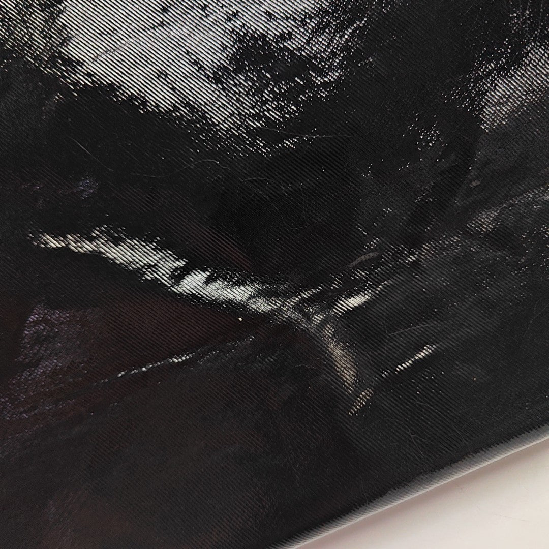 Patent Leather Top Handle Bag Black