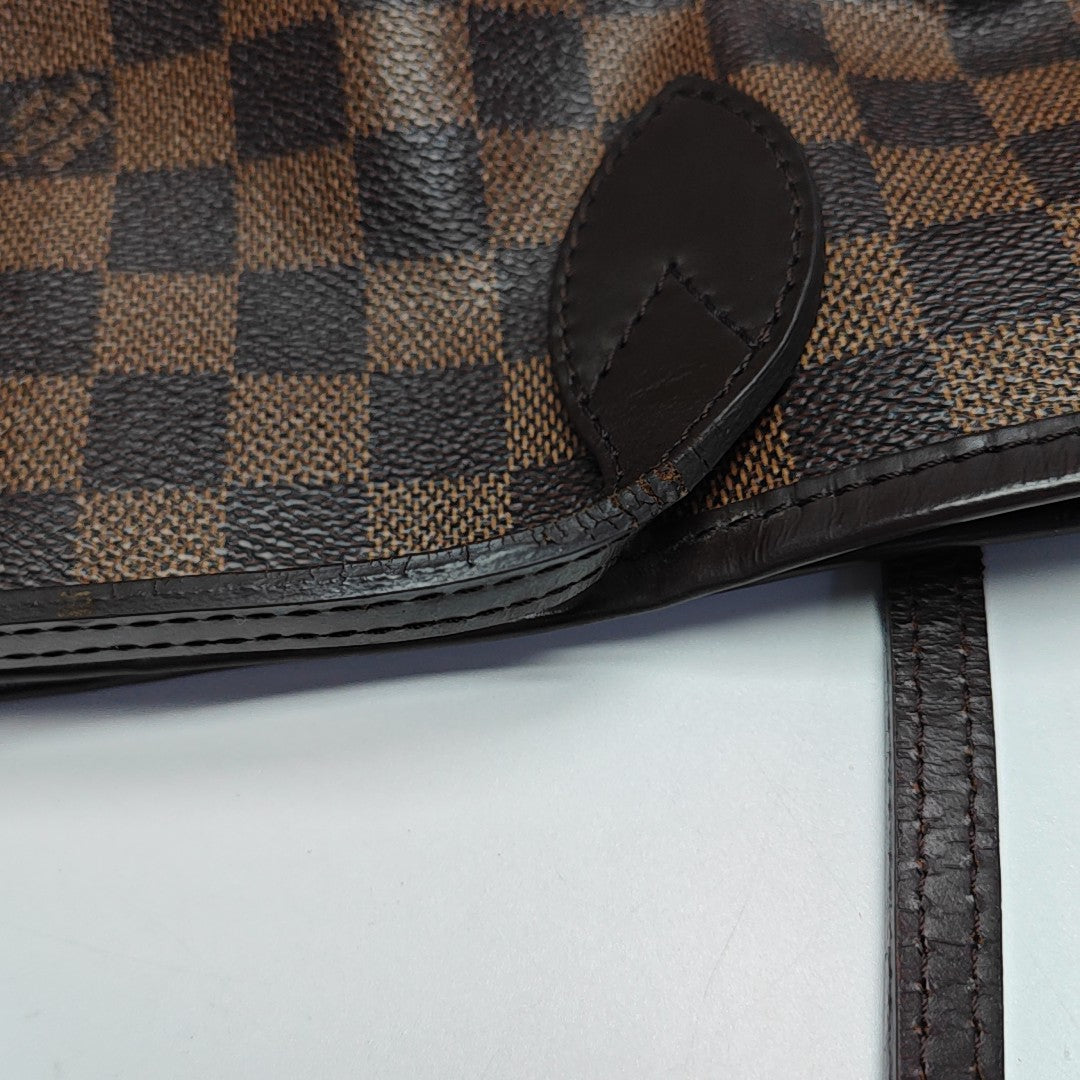 NEVERFULL MM Damier Ebene Coated Canvas Brown