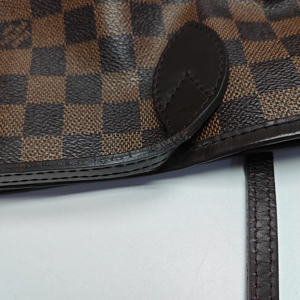 NEVERFULL MM Damier Ebene Coated Canvas Brown
