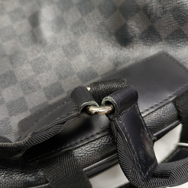 JOSH Damier Graphite Coated Canvas Gray