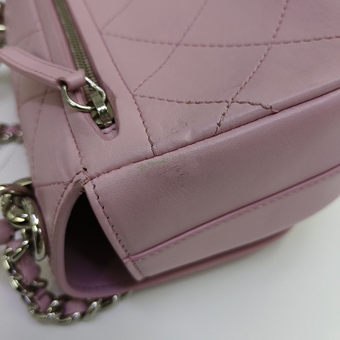 Quilted Calfskin Shoulder Bag Pink