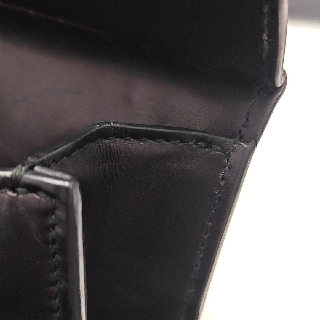 Leather Shoulder Bag Black