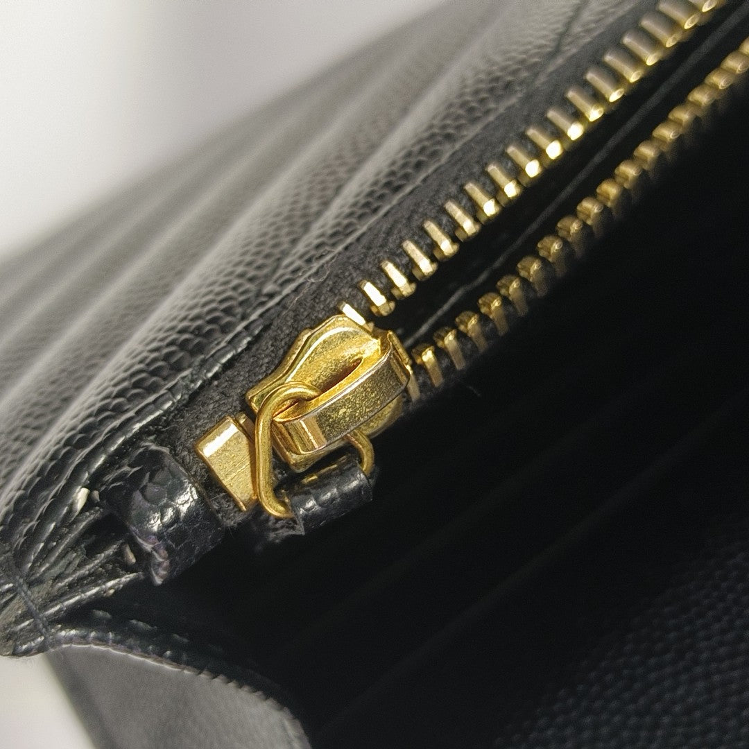 MONOGRAM WOC Chevron Calfskin Black