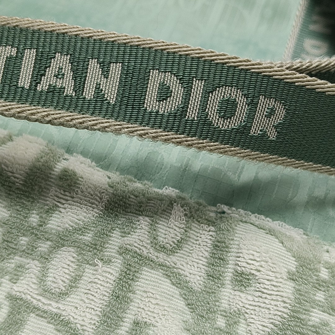 Fabric Top Handle Bag Green