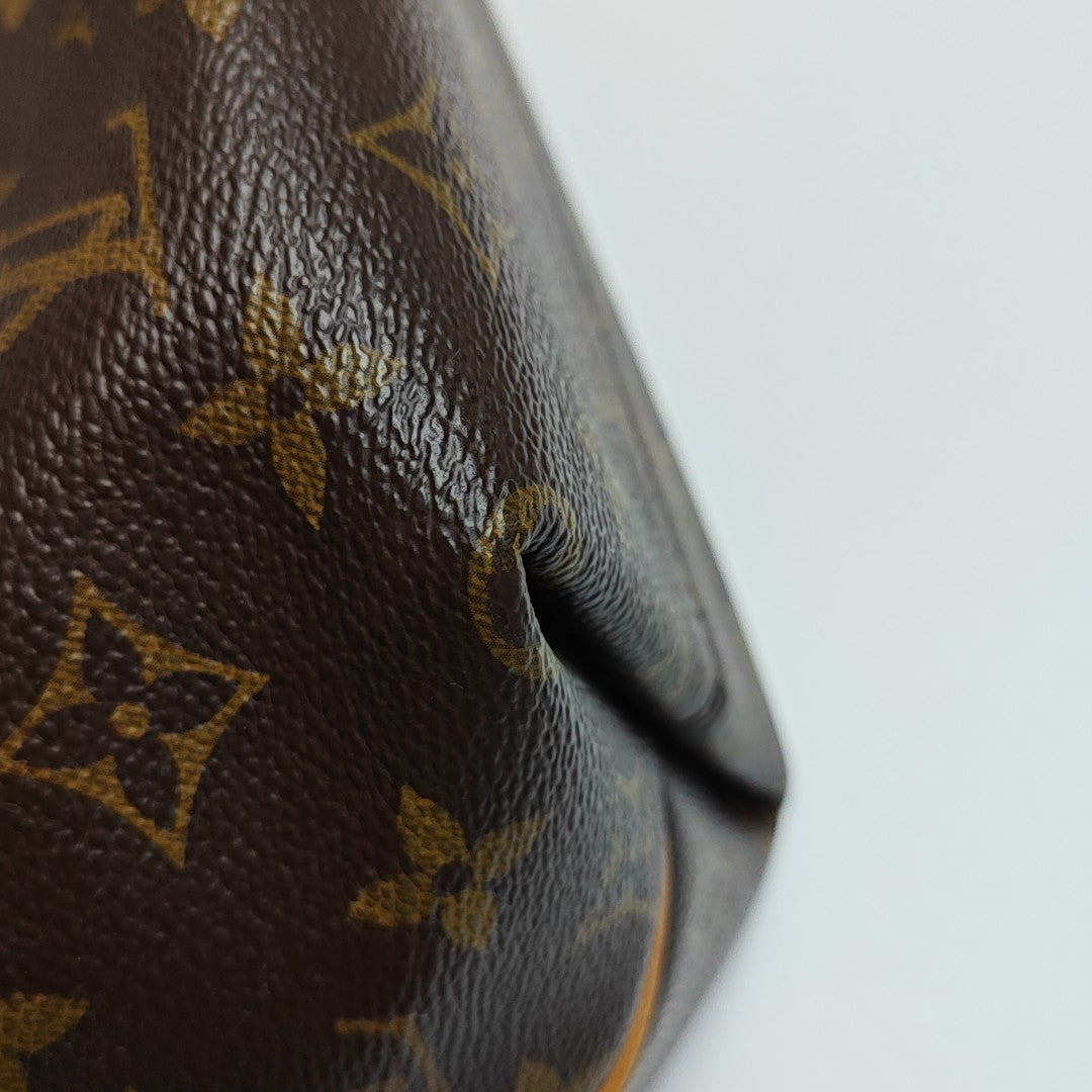 TURENNE Monogram Coated Canvas Brown