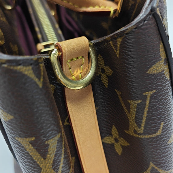 MONTAIGNE GM Monogram Coated Canvas Brown