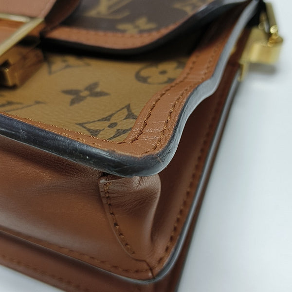 DAUPHINE Mini Monogram Coated Canvas Brown
