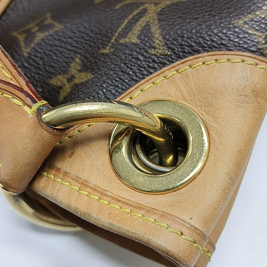 GALLIERA PM Monogram Coated Canvas Brown