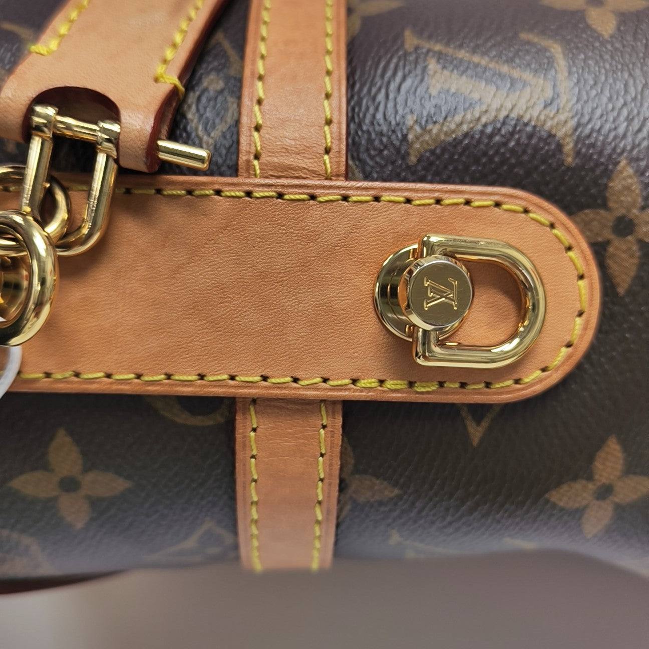 DUFFLE Monogram Coated Canvas Brown