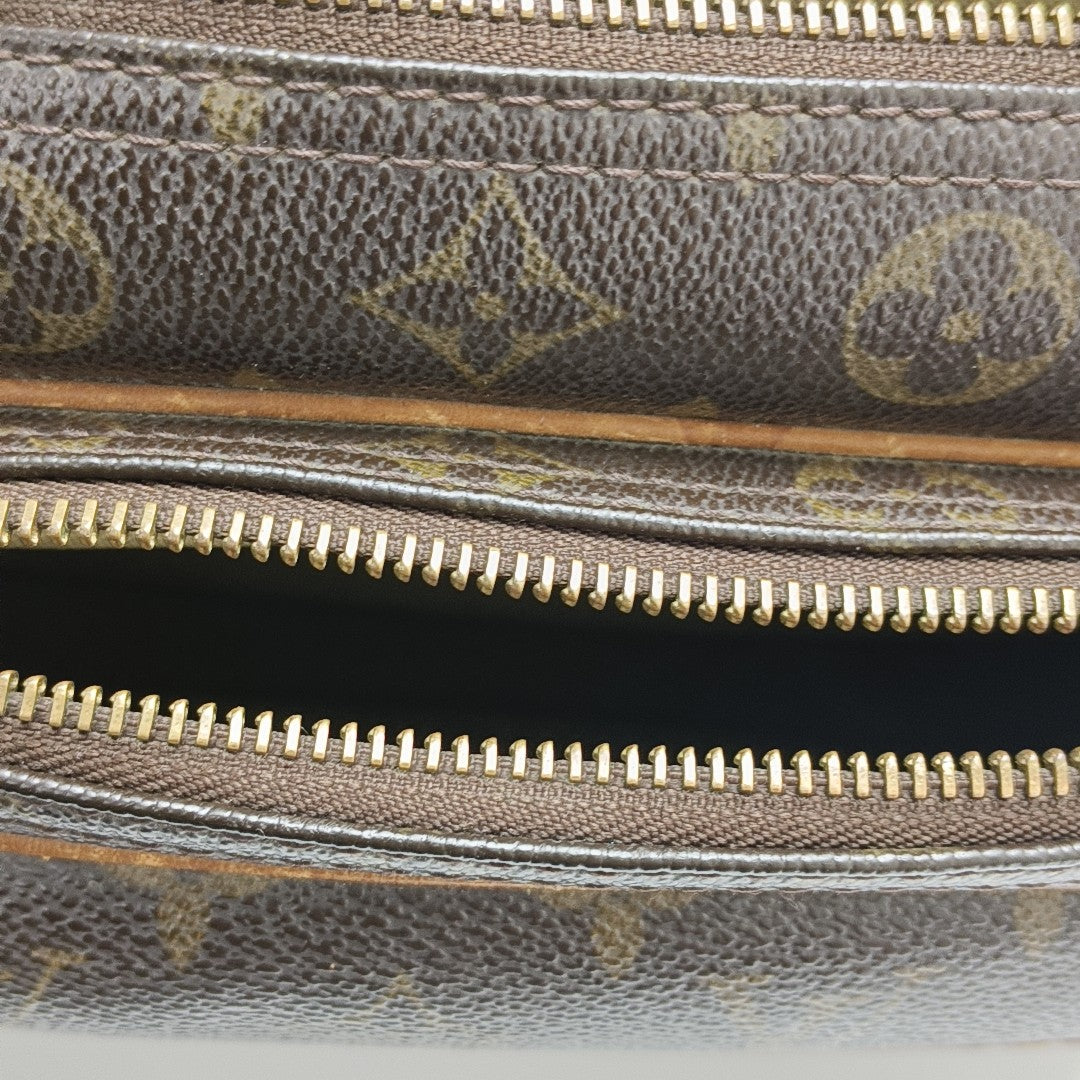 REPORTER Monogram Coated Canvas Brown