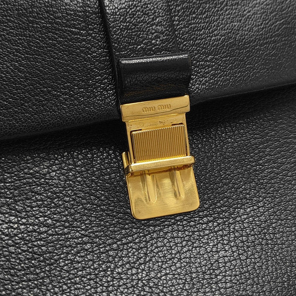 Calfskin Top Handle Bag Blue