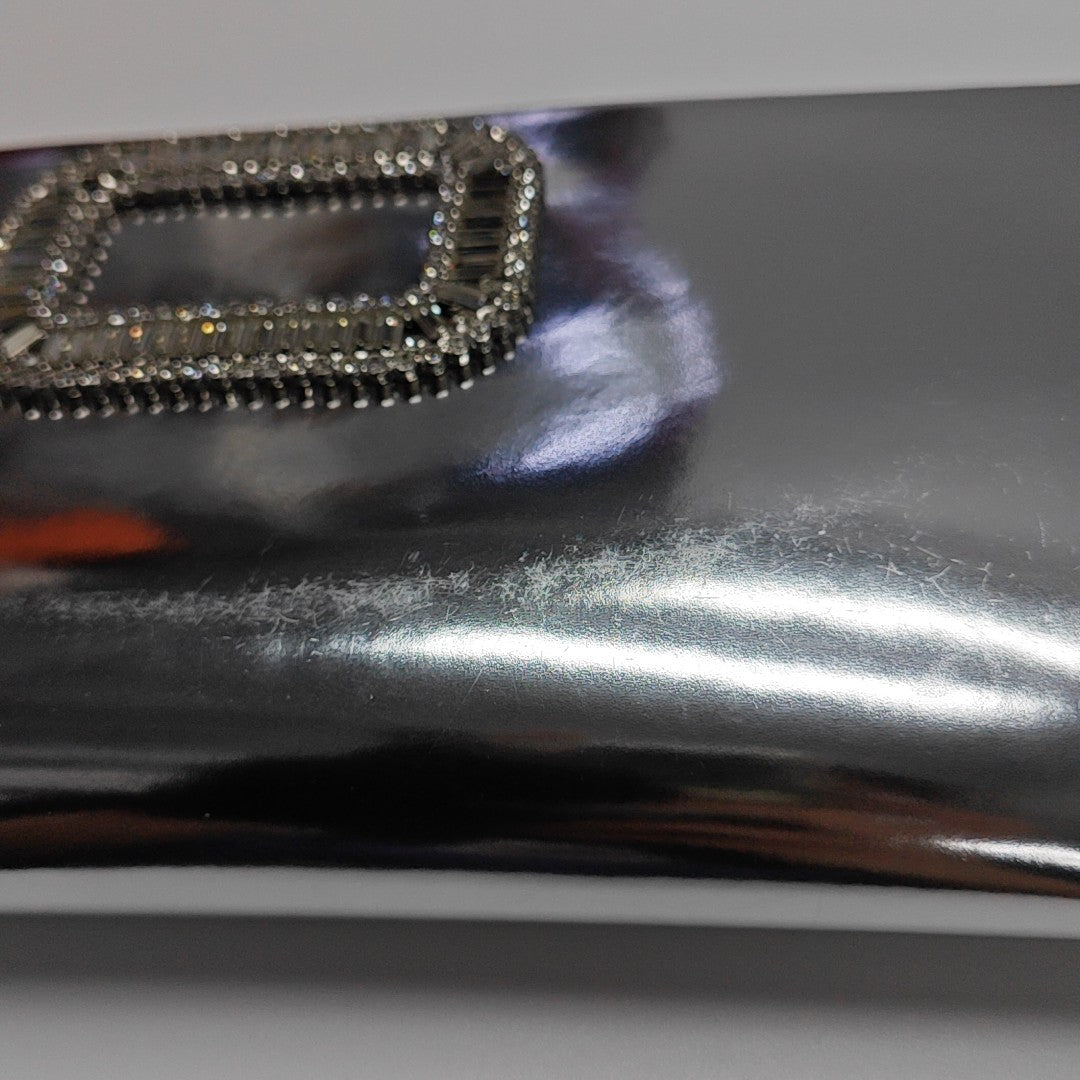 Calfskin Clutch Silver