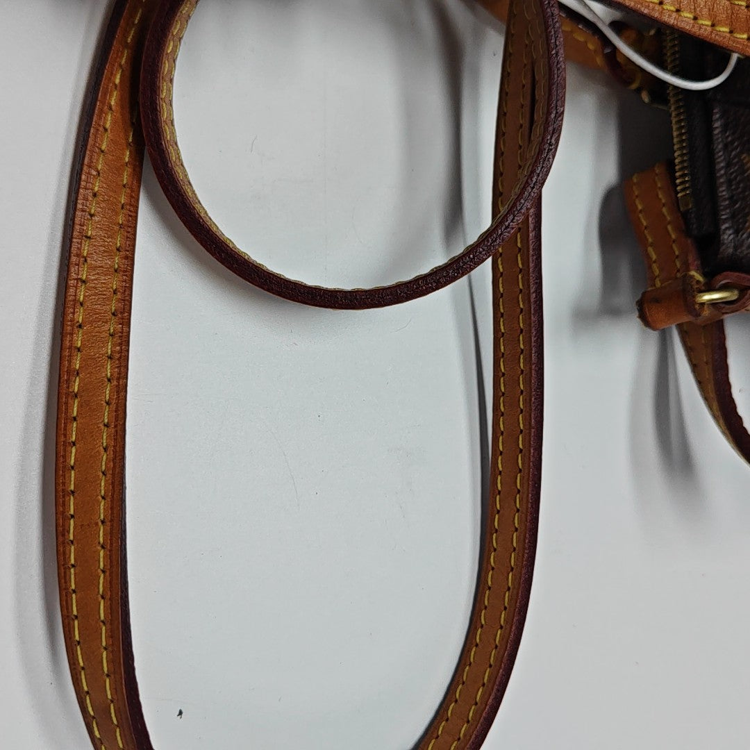TURENNE Nano Monogram Coated Canvas Brown