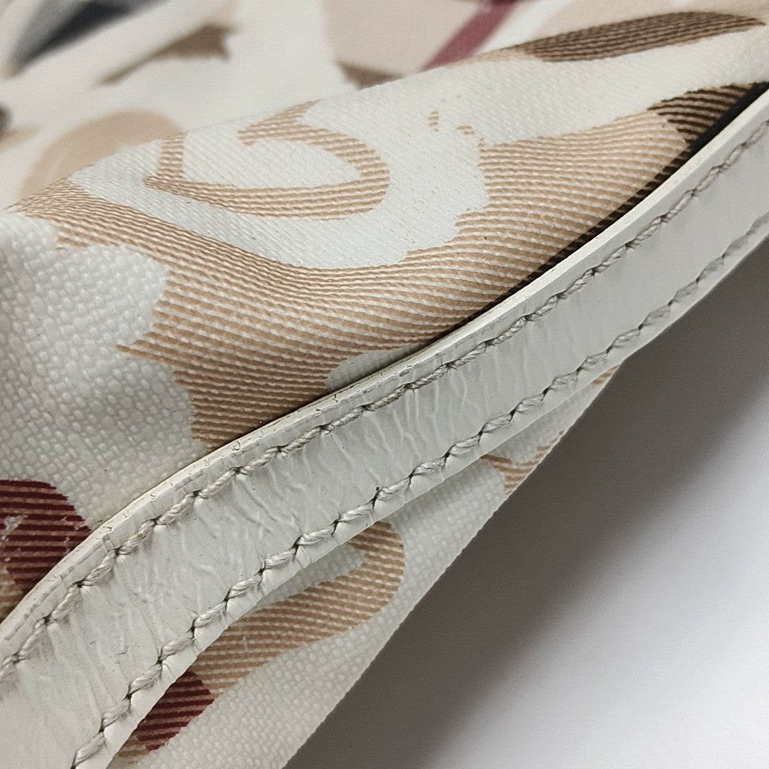 Coated Canvas Tote Bag Medium White