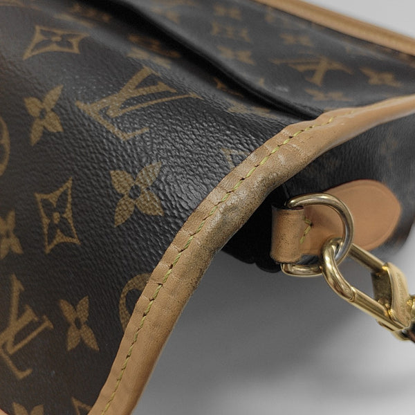 DIANE Monogram Coated Canvas Brown
