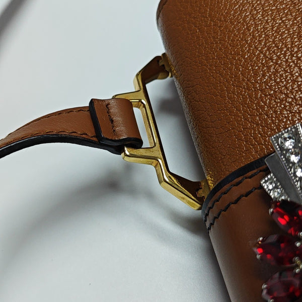 Miu Lady Calfskin Brown