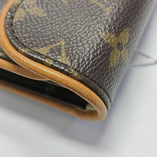 FLORENTINE Monogram Coated Canvas Brown