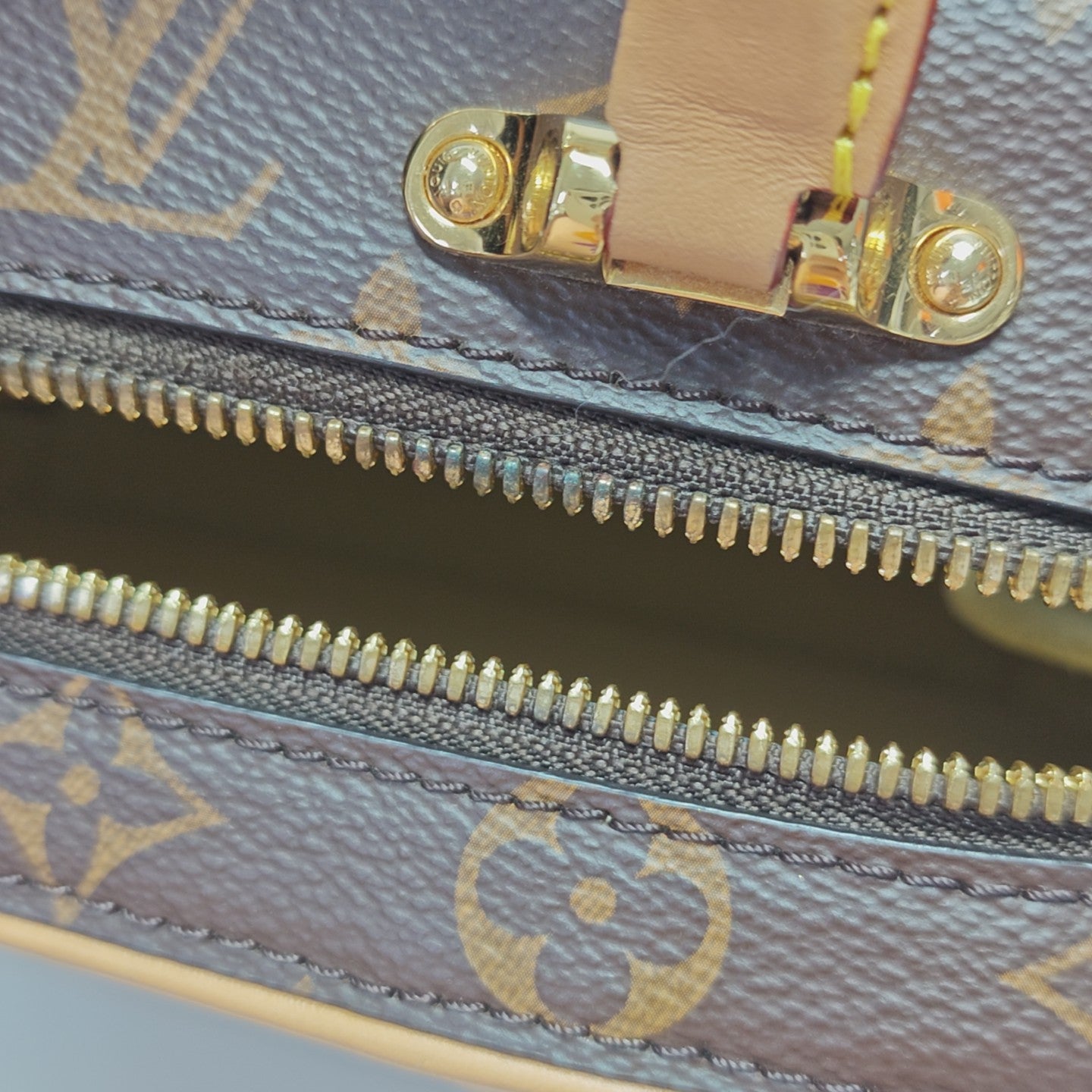 LUGGAGE Monogram Coated Canvas Brown