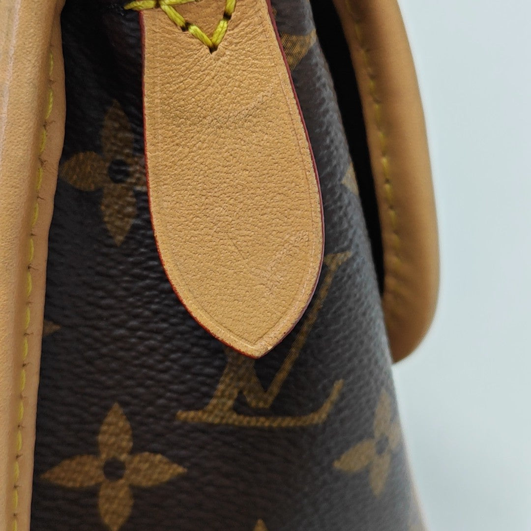 DIANE Monogram Coated Canvas Brown