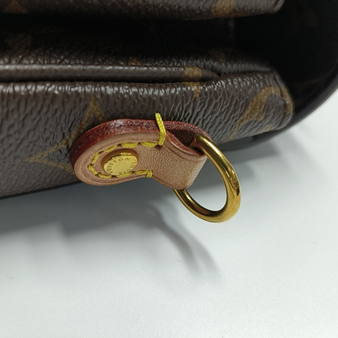 MÉTIS MM Monogram Coated Canvas Brown