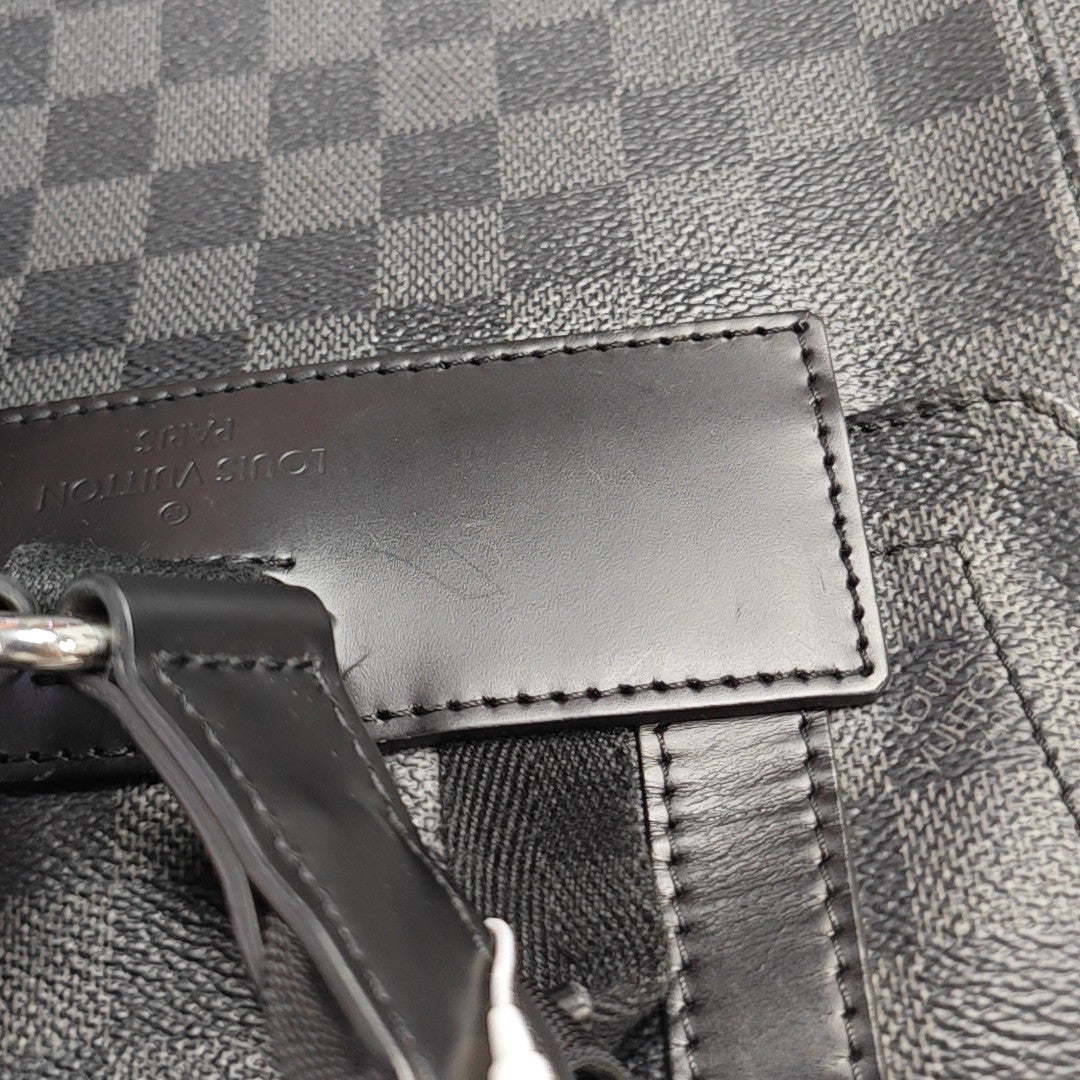 CHRISTOPHER MM Damier Graphite Coated Canvas Gray