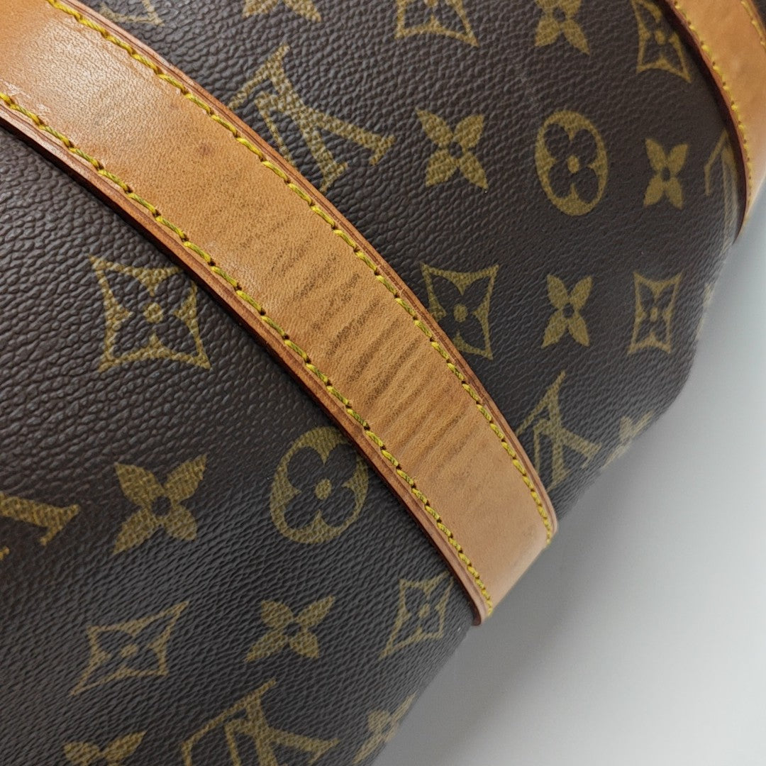 KEEPALL 45 Monogram Coated Canvas Brown