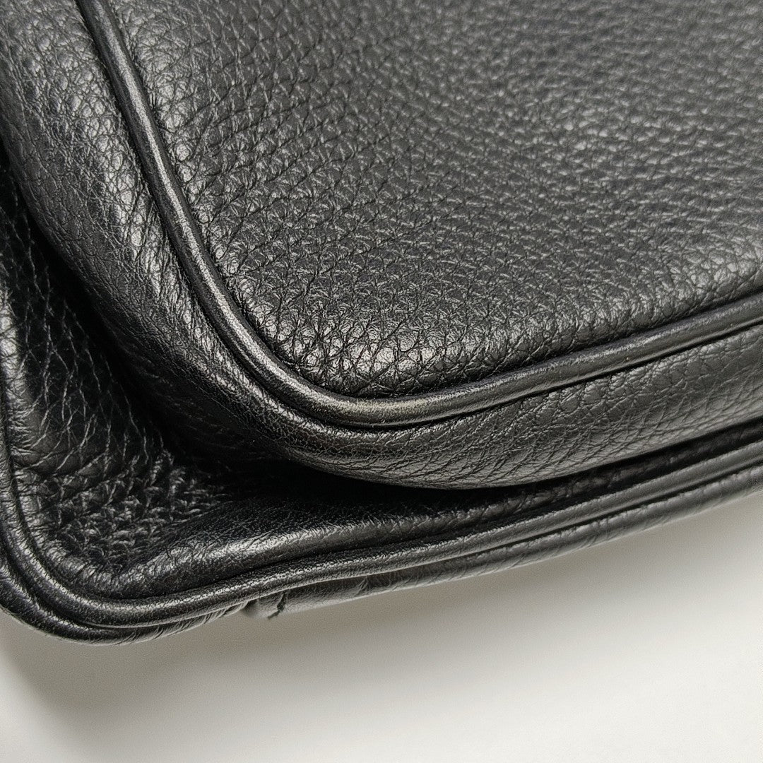 Calfskin Shoulder Bag Black