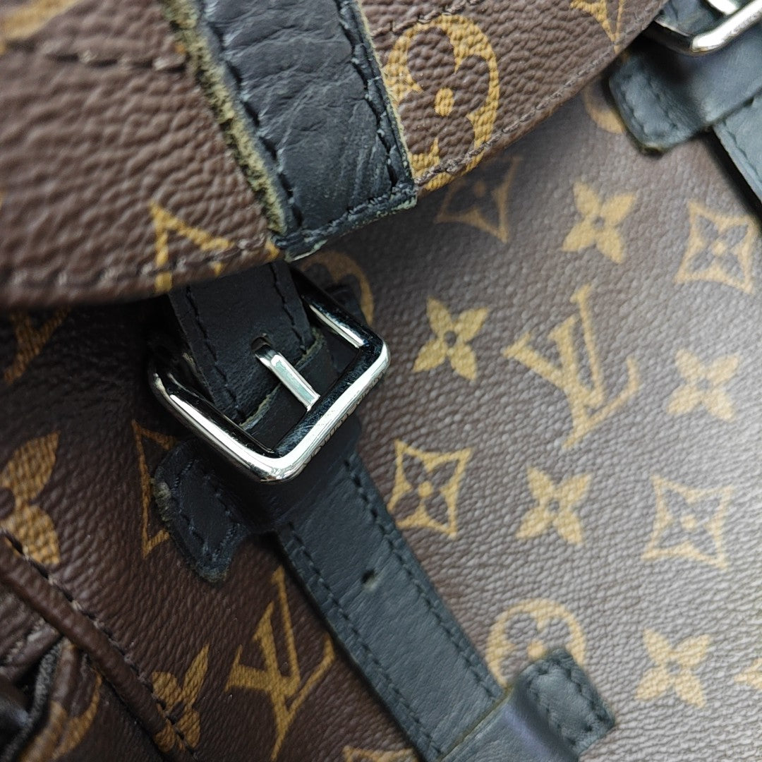 CHRISTOPHER MM Monogram Coated Canvas Brown
