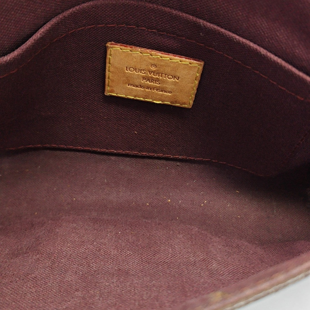 FAVORITE PM Monogram Coated Canvas Brown