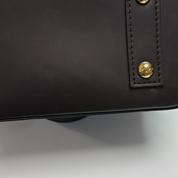 ALMA BB Damier Ebene Coated Canvas Brown