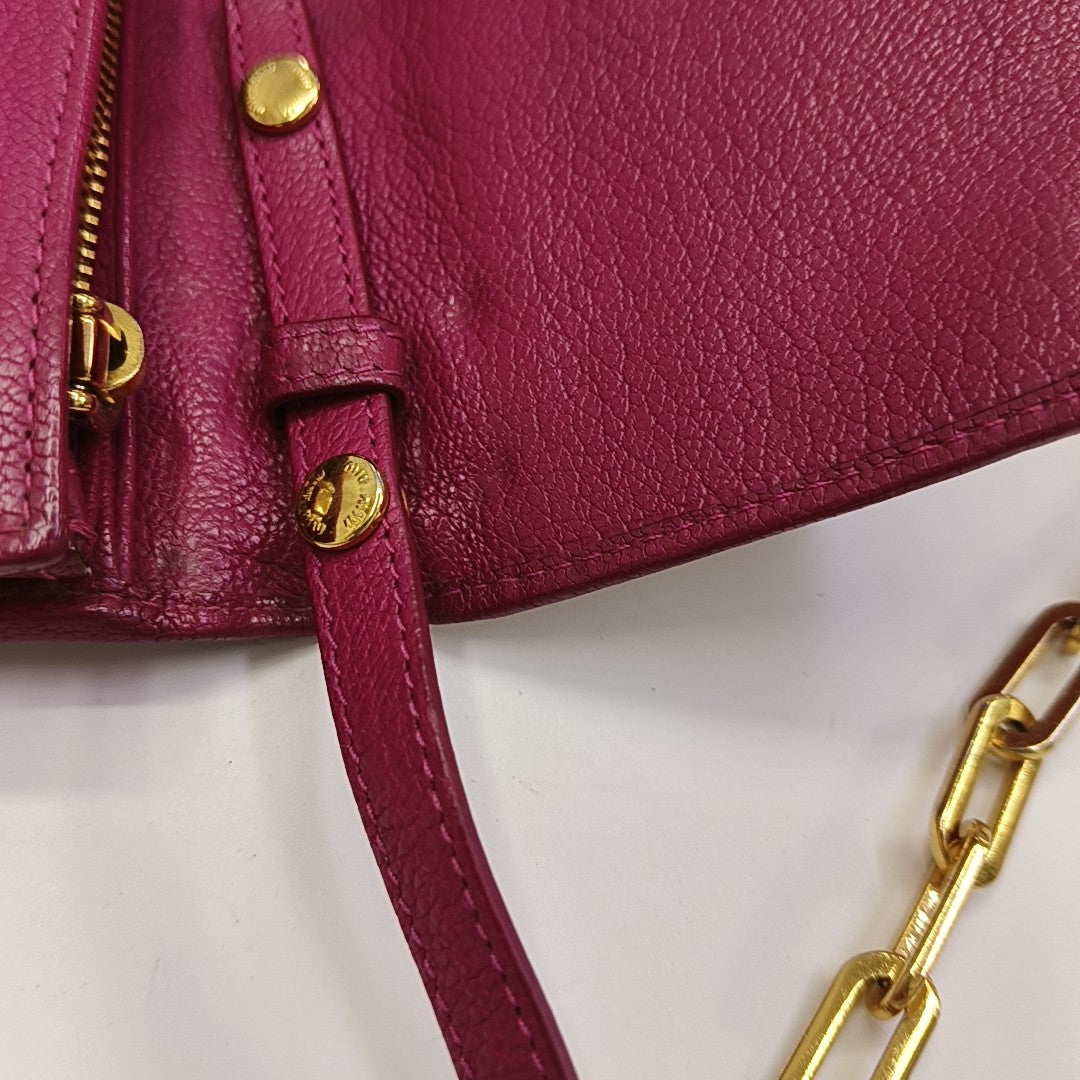 Calfskin Shoulder Bag Red