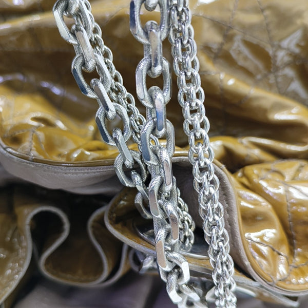 Le Trente Cannage Patent Leather Brown