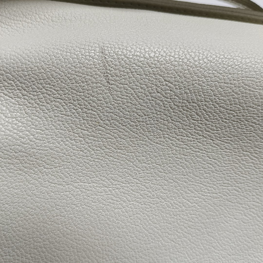Calfskin Shoulder Bag White